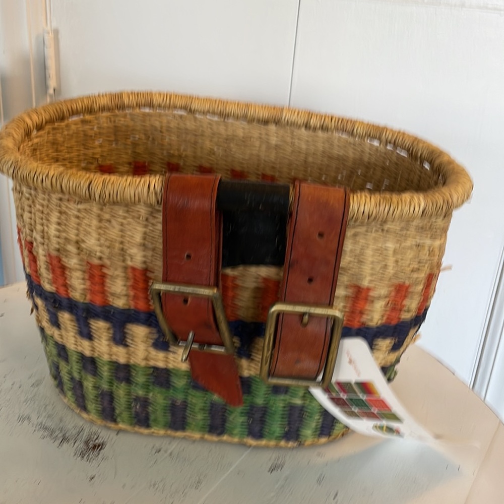 African market bicycle basket multicolored - Picture 3 of 15